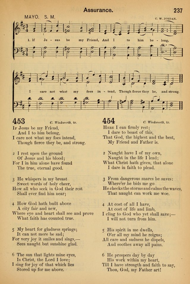 Worship in Song: a selection of hymns and tunes for the Service of the Sanctuary  page 237