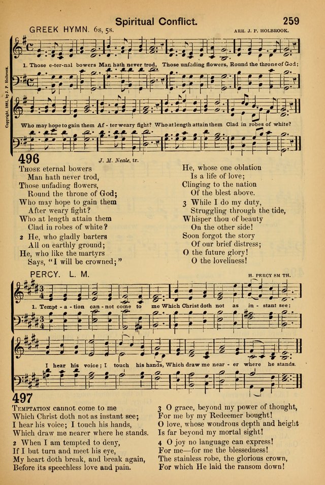 Worship in Song: a selection of hymns and tunes for the Service of the Sanctuary  page 259