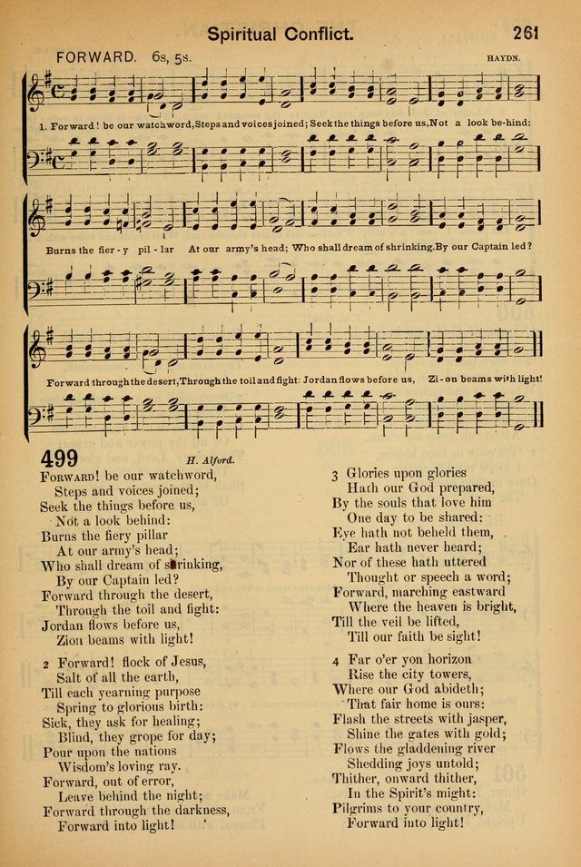 Worship in Song: a selection of hymns and tunes for the Service of the Sanctuary  page 261