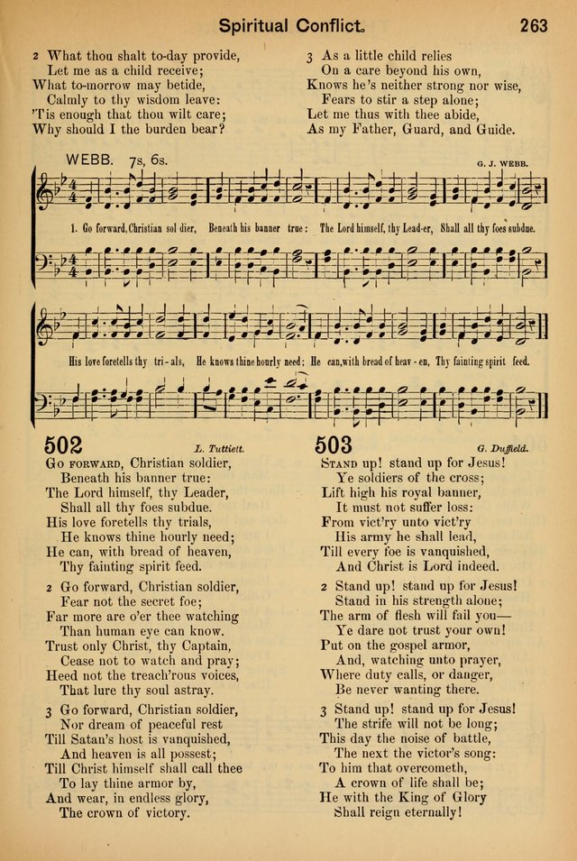 Worship in Song: a selection of hymns and tunes for the Service of the Sanctuary  page 263