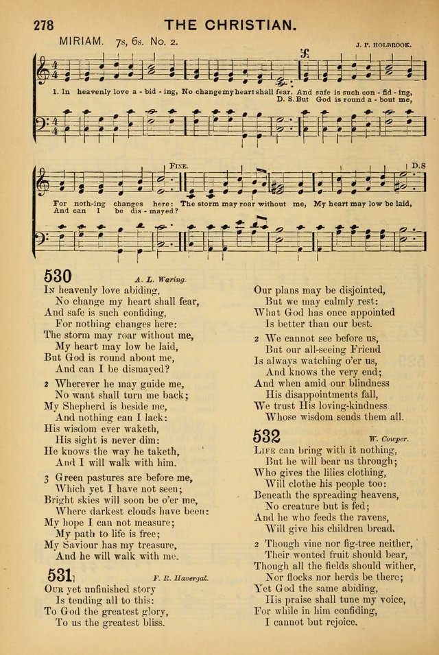 Worship in Song: a selection of hymns and tunes for the Service of the Sanctuary  page 278