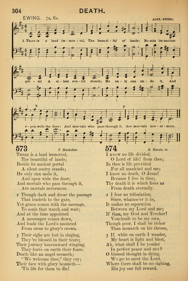 Worship in Song: a selection of hymns and tunes for the Service of the Sanctuary  page 304