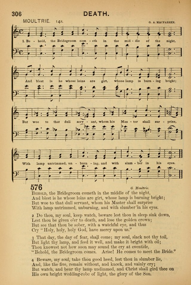 Worship in Song: a selection of hymns and tunes for the Service of the Sanctuary  page 306