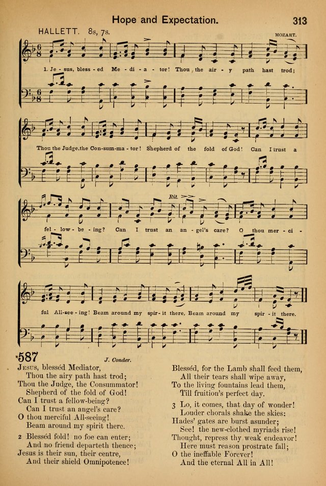 Worship in Song: a selection of hymns and tunes for the Service of the Sanctuary  page 313