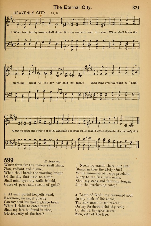 Worship in Song: a selection of hymns and tunes for the Service of the Sanctuary  page 321