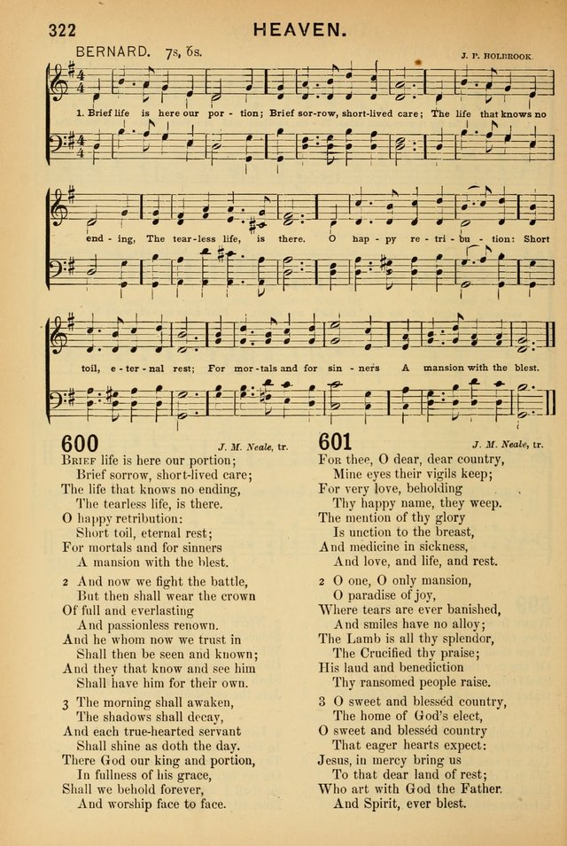 Worship in Song: a selection of hymns and tunes for the Service of the Sanctuary  page 322