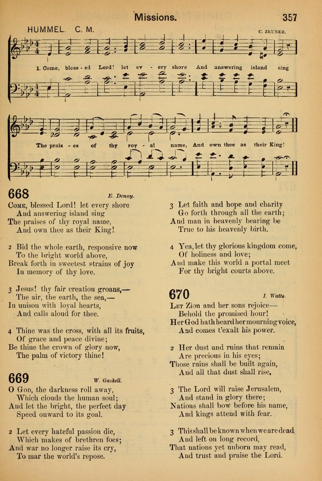 Worship in Song: a selection of hymns and tunes for the Service of the Sanctuary  page 357