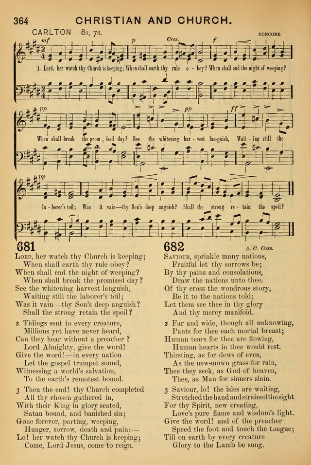 Worship in Song: a selection of hymns and tunes for the Service of the Sanctuary  page 364