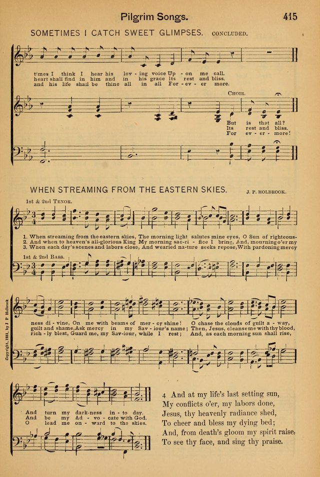 Worship in Song: a selection of hymns and tunes for the Service of the Sanctuary  page 415