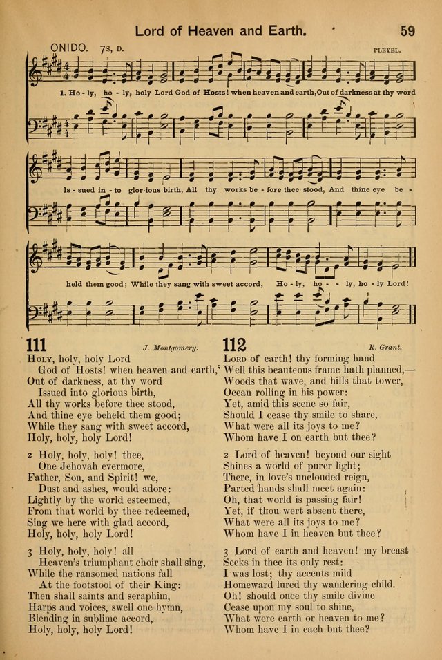 Worship in Song: a selection of hymns and tunes for the Service of the Sanctuary  page 59