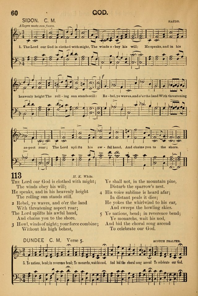 Worship in Song: a selection of hymns and tunes for the Service of the Sanctuary  page 60