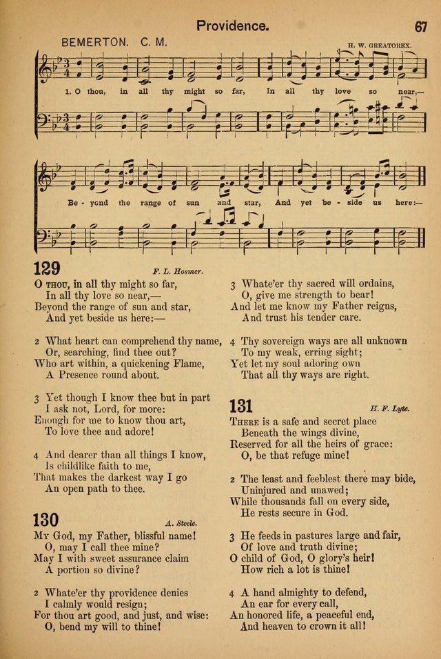 Worship in Song: a selection of hymns and tunes for the Service of the Sanctuary  page 67