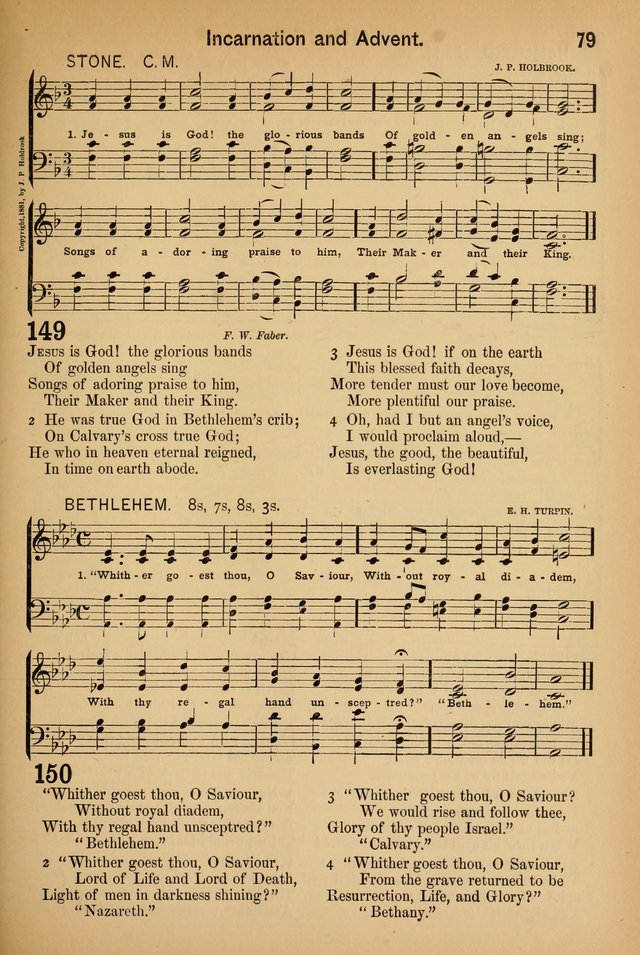 Worship in Song: a selection of hymns and tunes for the Service of the Sanctuary  page 79