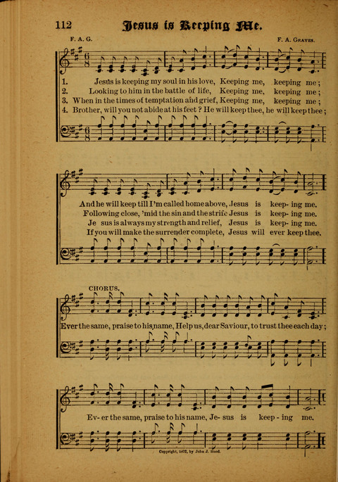 Winning Songs: for use in meetings for Christian worship or work page 112