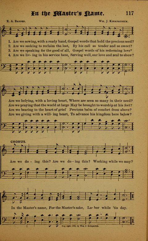 Winning Songs: for use in meetings for Christian worship or work page 117