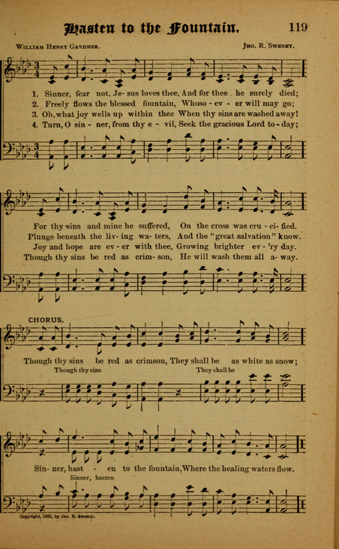 Winning Songs: for use in meetings for Christian worship or work page 119