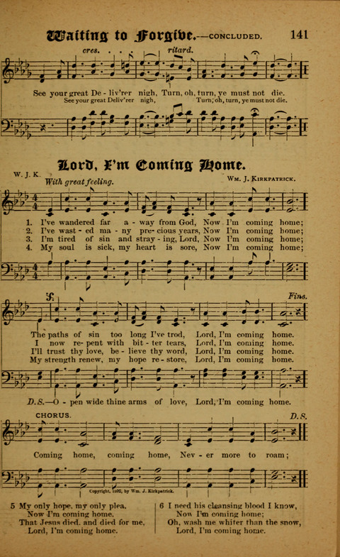Winning Songs: for use in meetings for Christian worship or work page 141