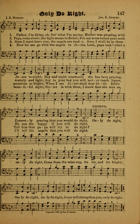 Winning Songs: for use in meetings for Christian worship or work page 147