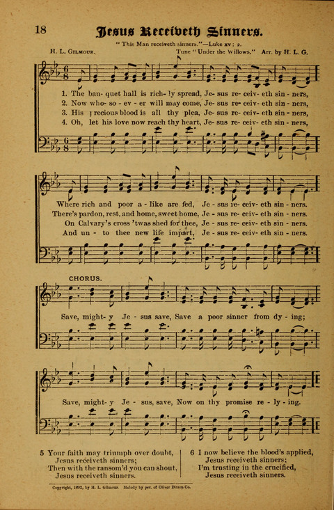 Winning Songs: for use in meetings for Christian worship or work page 18