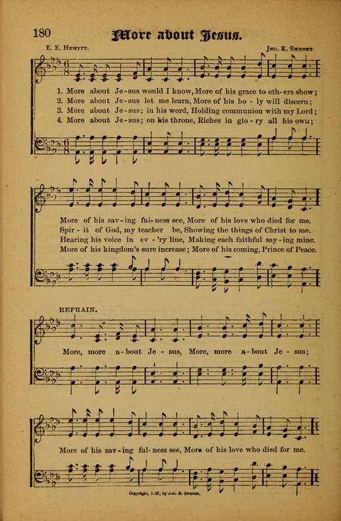 Winning Songs: for use in meetings for Christian worship or work page 180