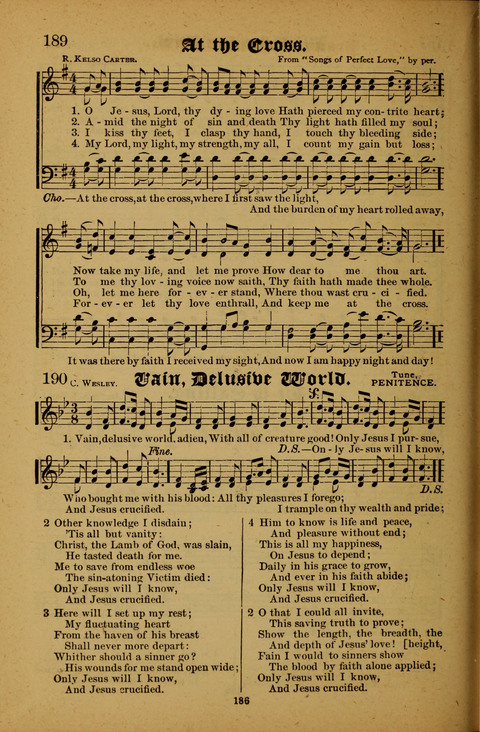 Winning Songs: for use in meetings for Christian worship or work page 186