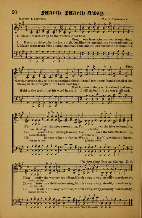 Winning Songs: for use in meetings for Christian worship or work page 26