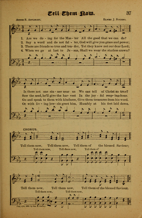 Winning Songs: for use in meetings for Christian worship or work page 37