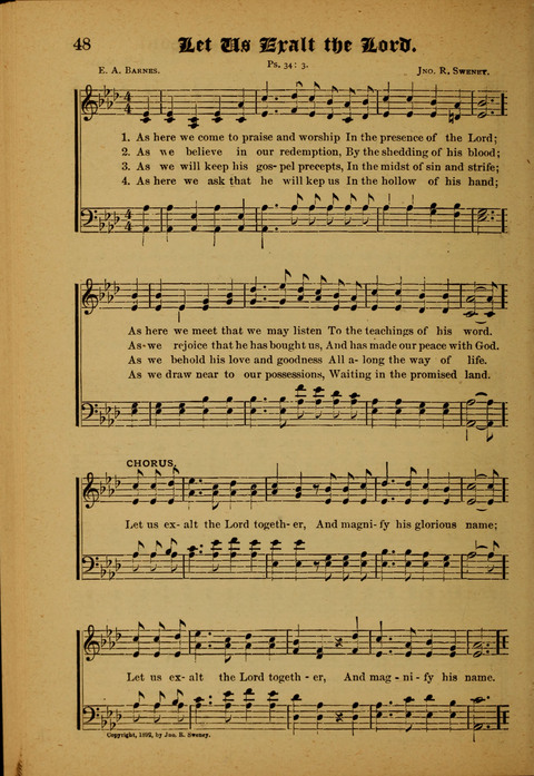 Winning Songs: for use in meetings for Christian worship or work page 48