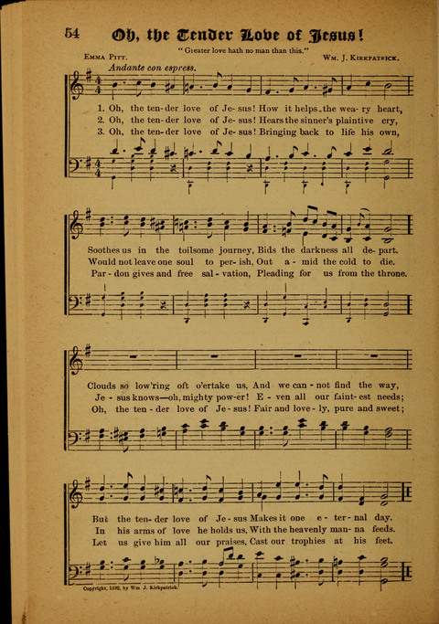 Winning Songs: for use in meetings for Christian worship or work page 54