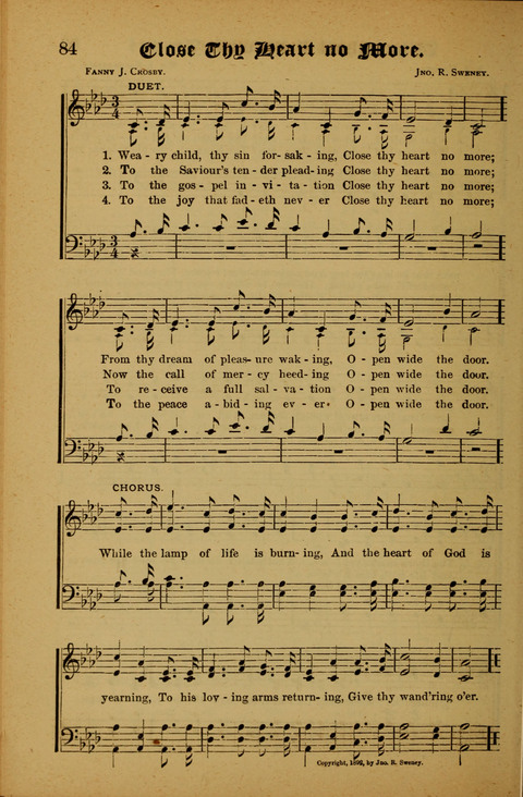 Winning Songs: for use in meetings for Christian worship or work page 84