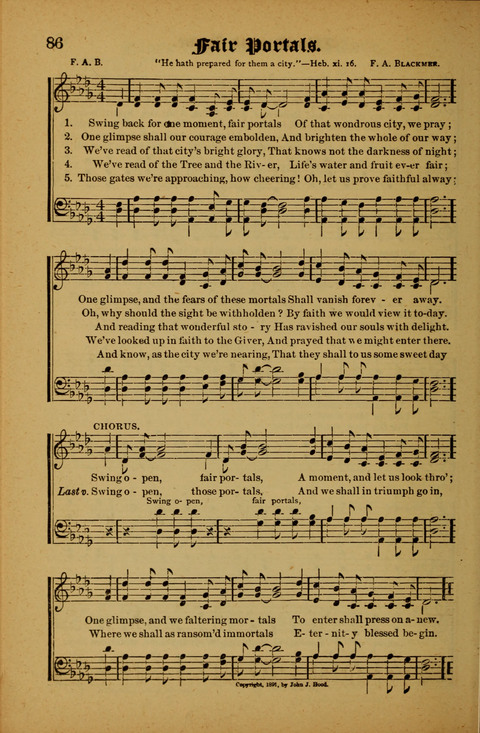 Winning Songs: for use in meetings for Christian worship or work page 86