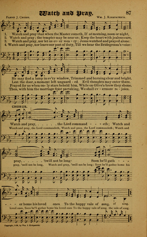 Winning Songs: for use in meetings for Christian worship or work page 87