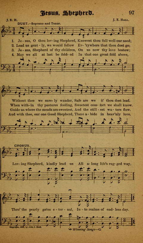 Winning Songs: for use in meetings for Christian worship or work page 97