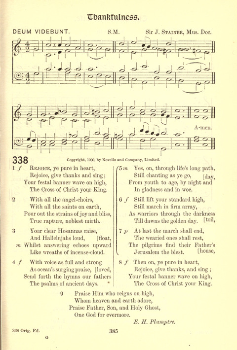 Worship Song: with accompanying tunes page 385