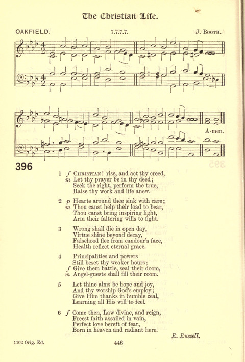 Worship Song: with accompanying tunes page 446