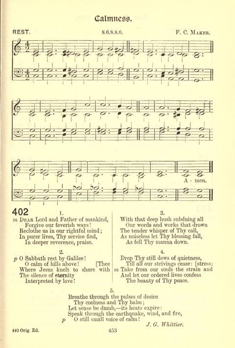 Worship Song: with accompanying tunes page 453