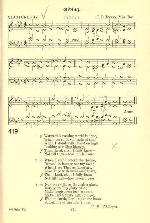 Worship Song: with accompanying tunes page 471