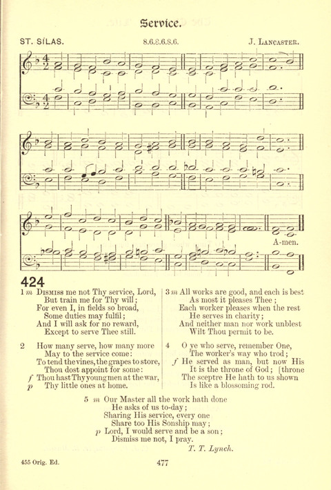 Worship Song: with accompanying tunes page 477