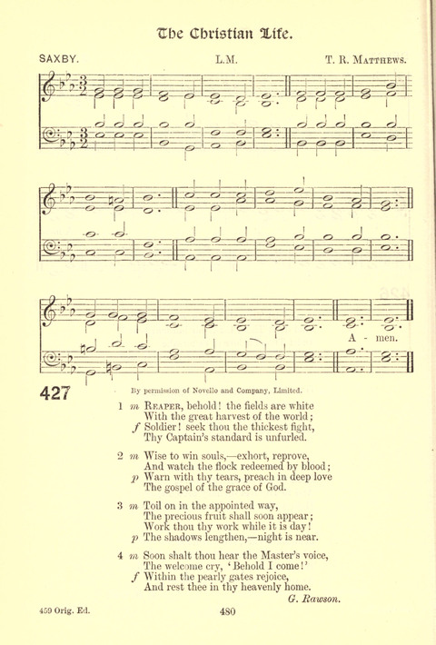 Worship Song: with accompanying tunes page 480