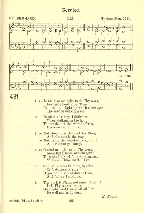 Worship Song: with accompanying tunes page 485