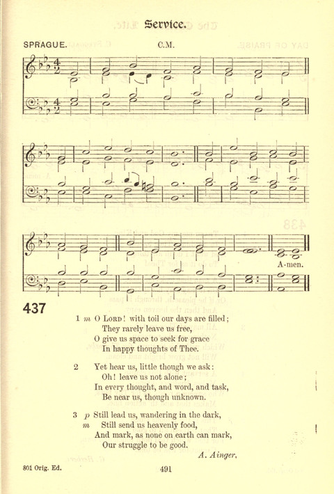 Worship Song: with accompanying tunes page 491