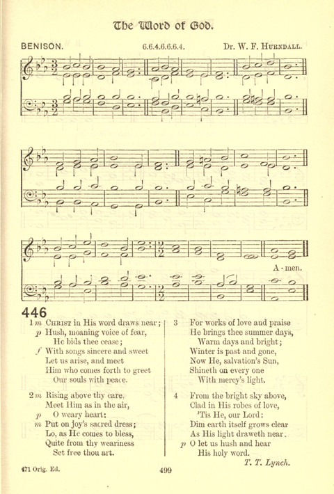 Worship Song: with accompanying tunes page 499