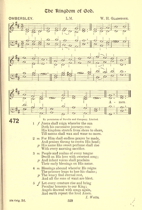 Worship Song: with accompanying tunes page 529