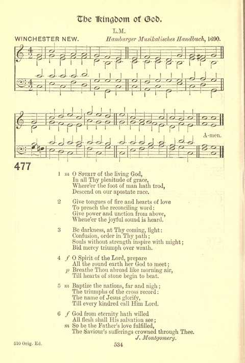 Worship Song: with accompanying tunes page 534