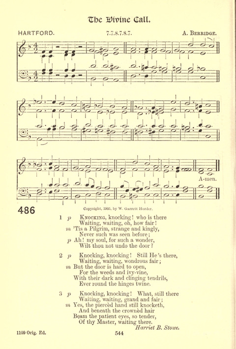 Worship Song: with accompanying tunes page 544