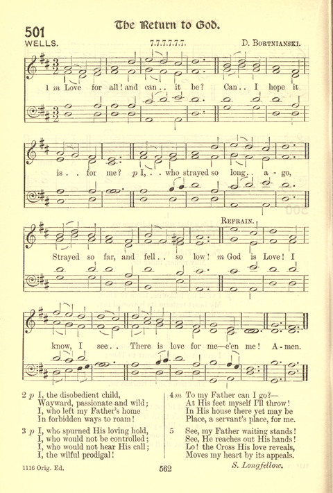 Worship Song: with accompanying tunes page 562