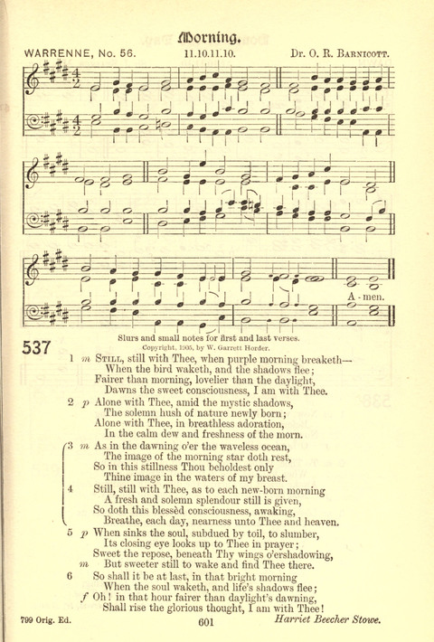 Worship Song: with accompanying tunes page 601