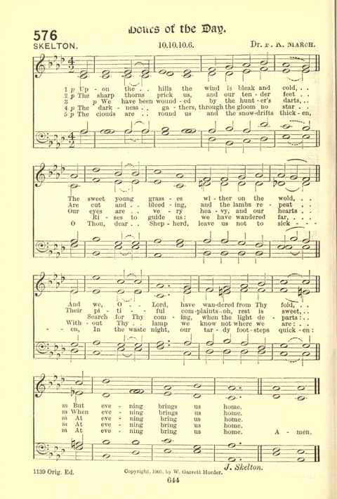 Worship Song: with accompanying tunes page 644