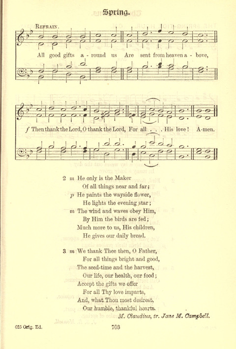 Worship Song: with accompanying tunes page 703