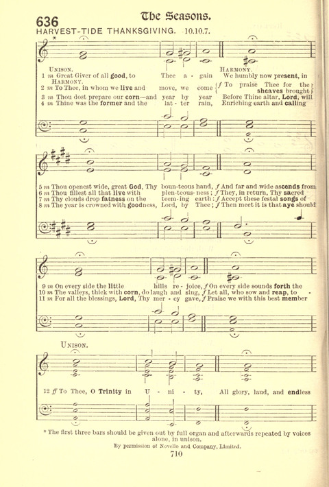 Worship Song: with accompanying tunes page 710